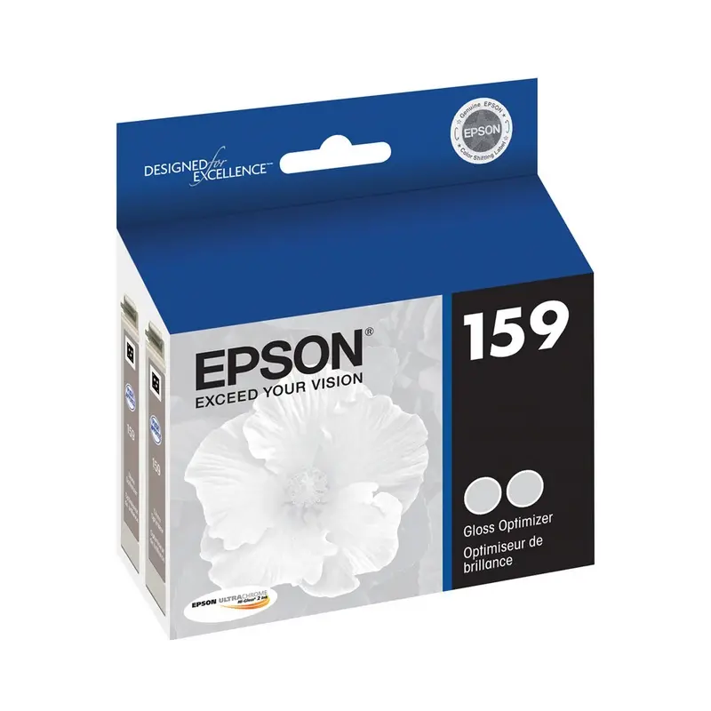 Epson 159 Gloss Optimizer Ink Cartridge for Stylus Photo R2000 Printer - 2 Pack