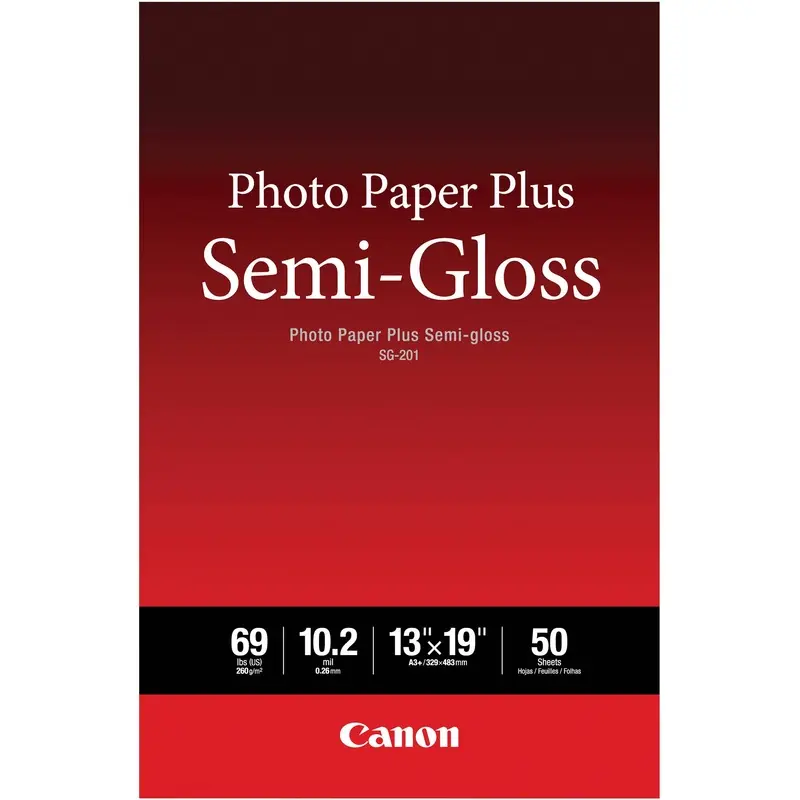 Canon Photo Paper Plus Semi Gloss 13" x 19" 50 Sheets 1686B064