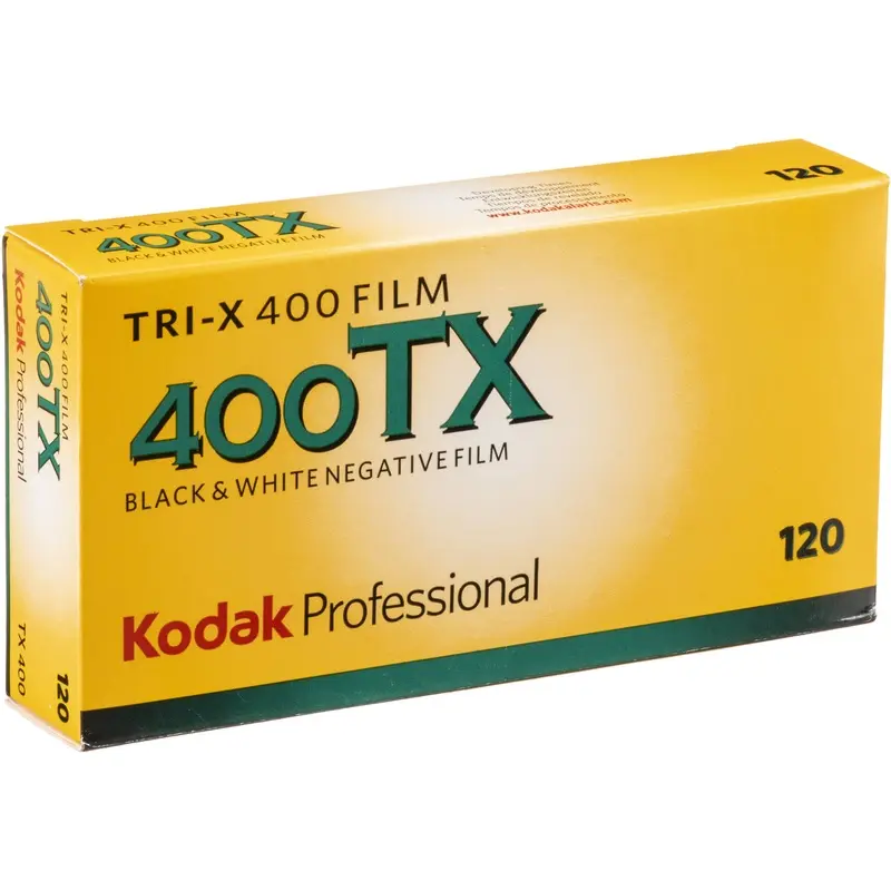 Kodak Professional Tri-X 400 Black & White Negative - 120 Film, 5 Pack