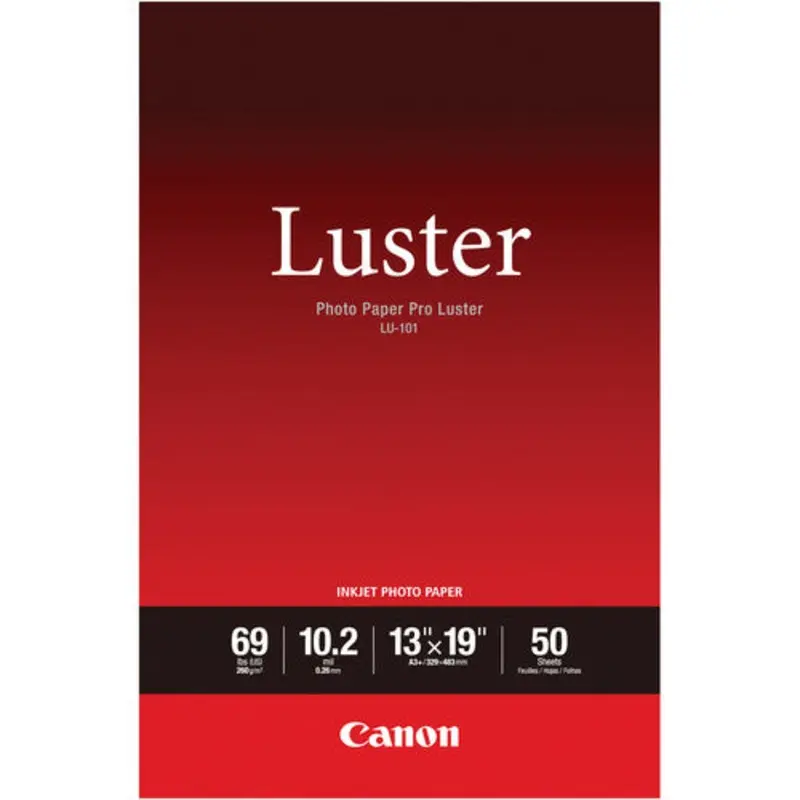 Canon Pro Luster 13" x 19" 50 Sheets Photo Paper LU-101