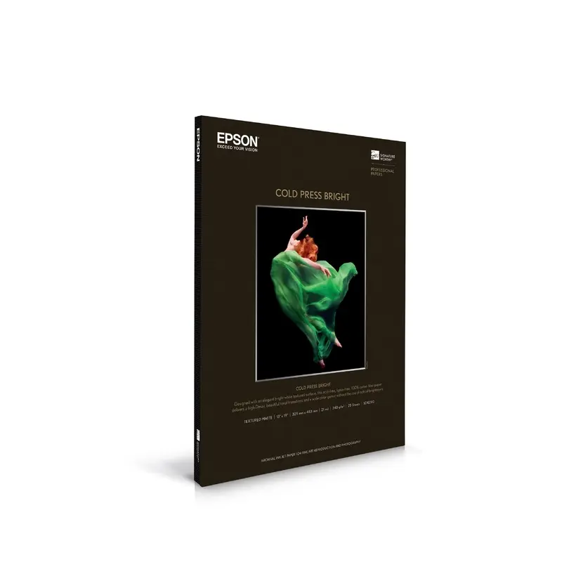 Epson Cold Press Bright Paper, 13" x 19" - 25 Sheets