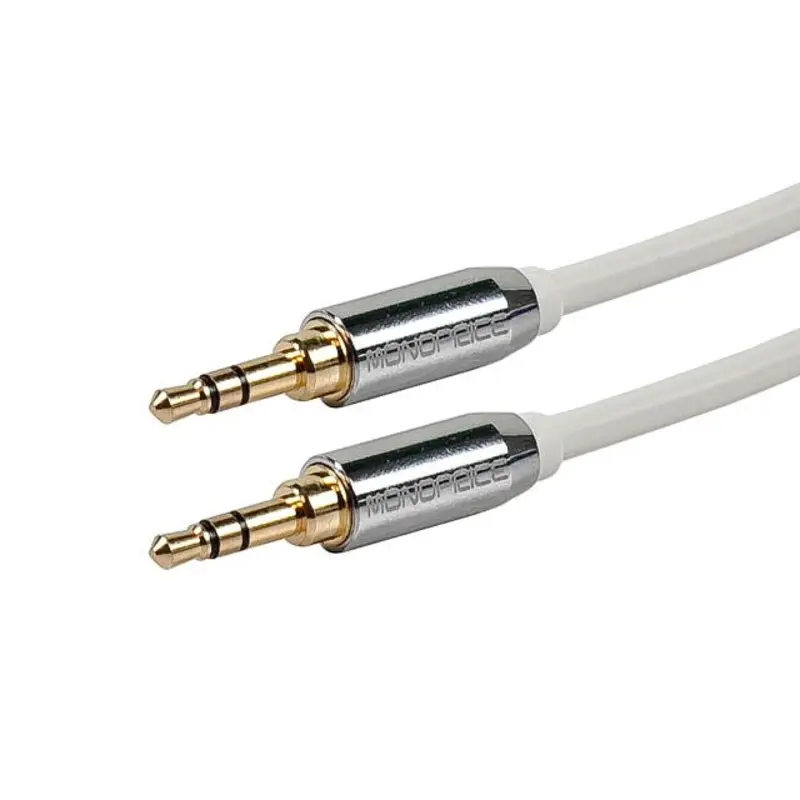 Monoprice 3.5mm To 3.5mm Stereo 3' White Cable 9296