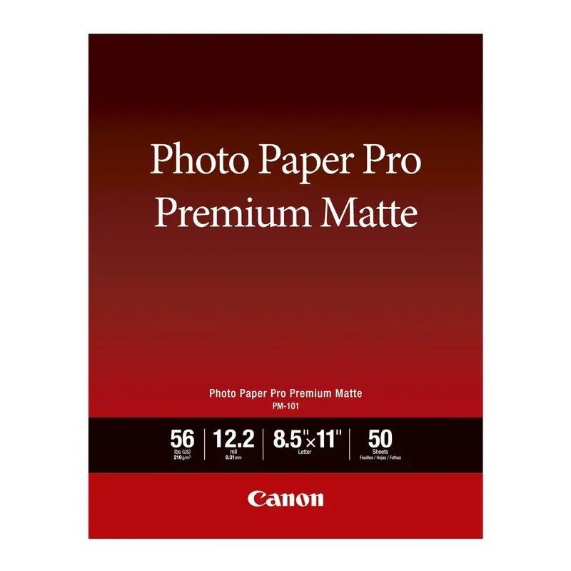 Canon Pro Premium Matte 8.5" x 11" 50 Sheets Photo Paper PM-101