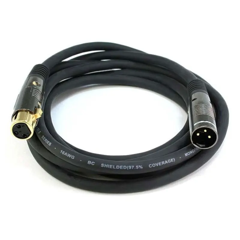 Monoprice XLR Male-Female 15ft Cable 4753