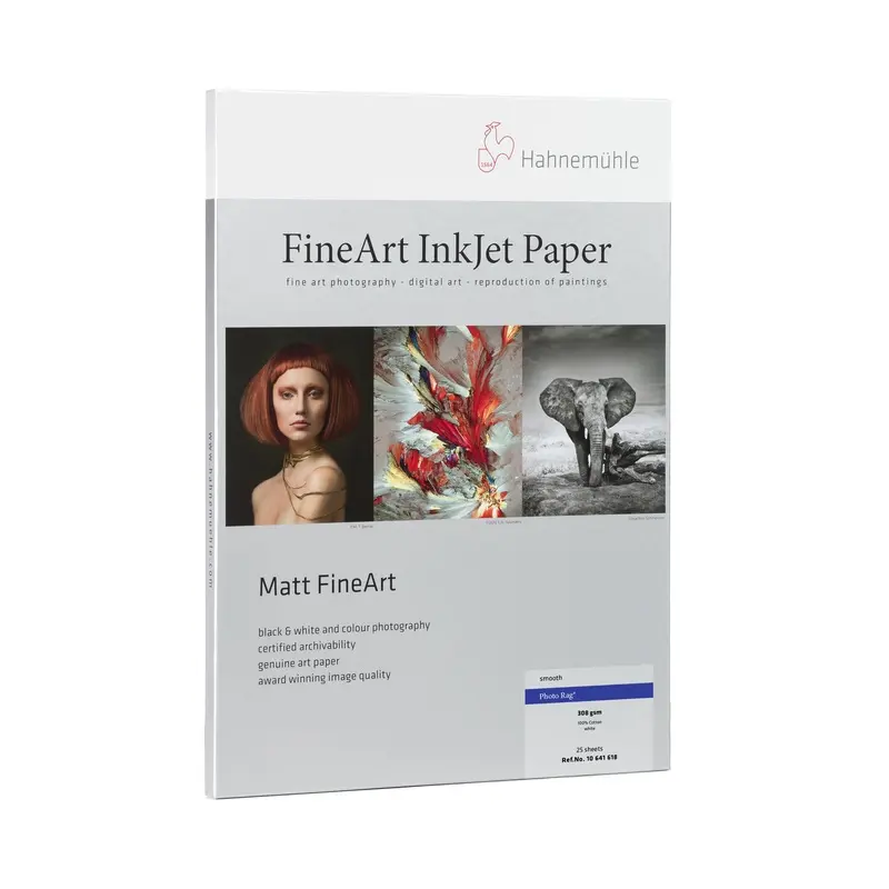 Hahnemhle Photo Rag 308 17" x 22" 25-Sheets Paper
