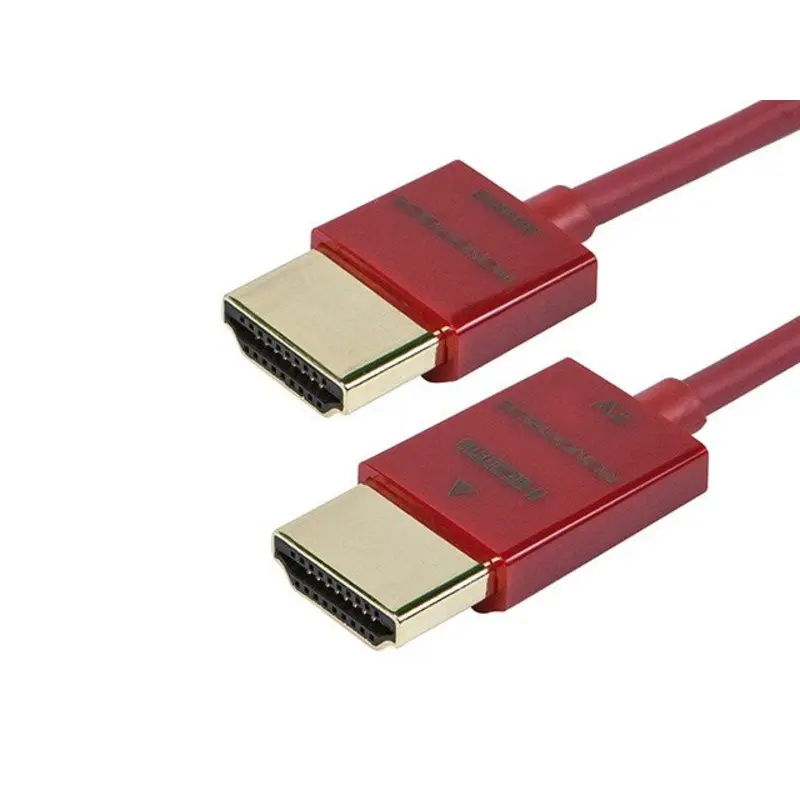 Monoprice HDMI Ultra Slim RedMere 15' Red Cable
