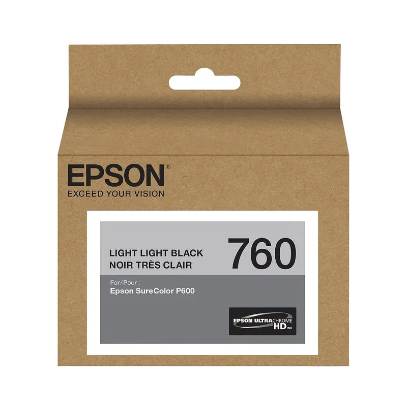Epson T760 UltraChrome HD Light Light Black Ink Cartridge for SureColor P600 Printer
