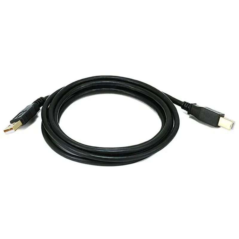 Monoprice USB 2.0 A Male to B Male 28/24AWG 6ft Cable (Gold Plated) 5438