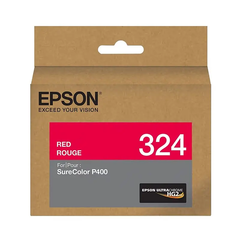 Epson T324 UltraChrome HG2 Red Ink Cartridge for SureColor P400 Printer - 14mL