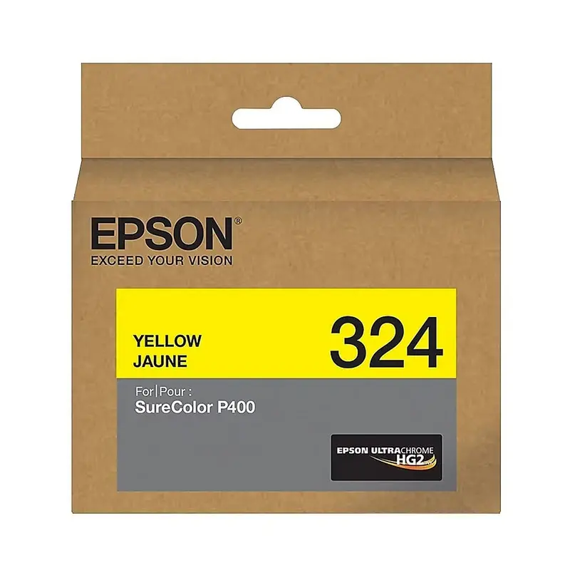 Epson T324 UltraChrome HG2 Yellow Ink Cartridge for SureColor P400 Printer - 14mL
