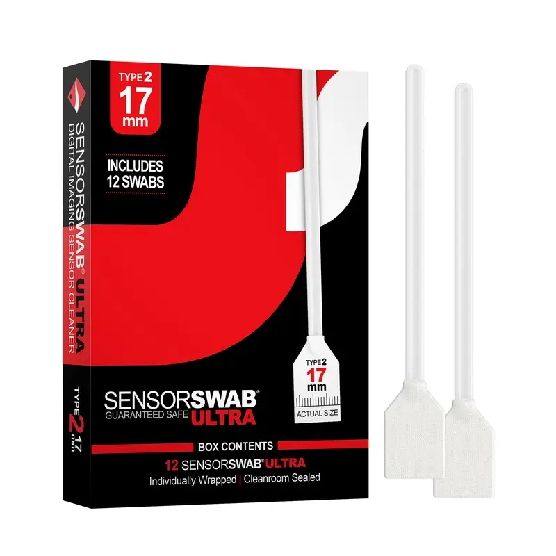 Photographic Solutions Type 2 Sensor Swab Ultra for APS-C Sensors, 17mm, 12-Pack