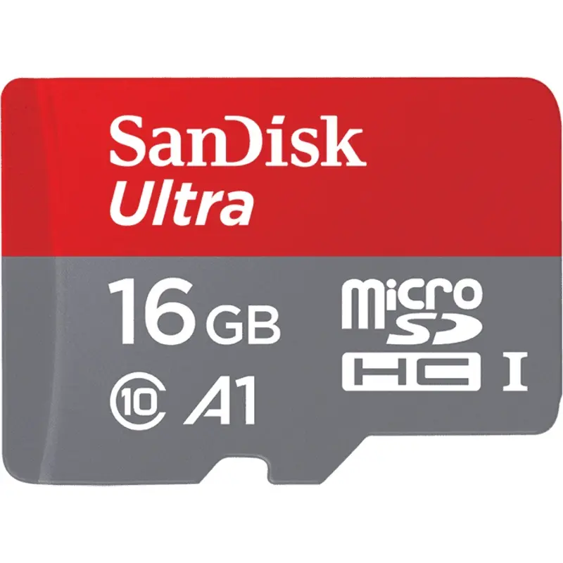 SanDisk 16GB Ultra Micro SD UHS-1 Memory Card