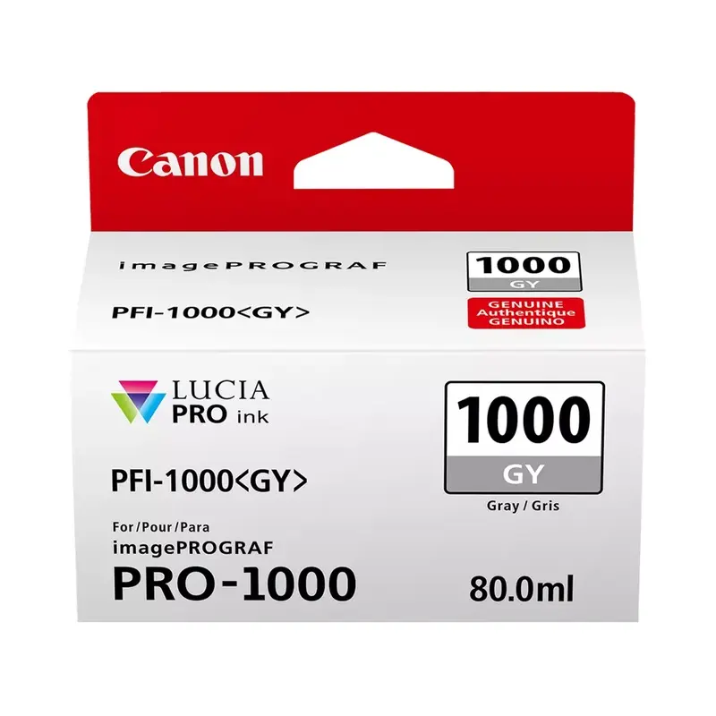 Canon PFI-1000 Gray Ink Cartridge - 80mL
