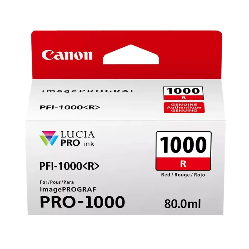 Canon PFI-1000 Red Ink Cartridge - 80mL