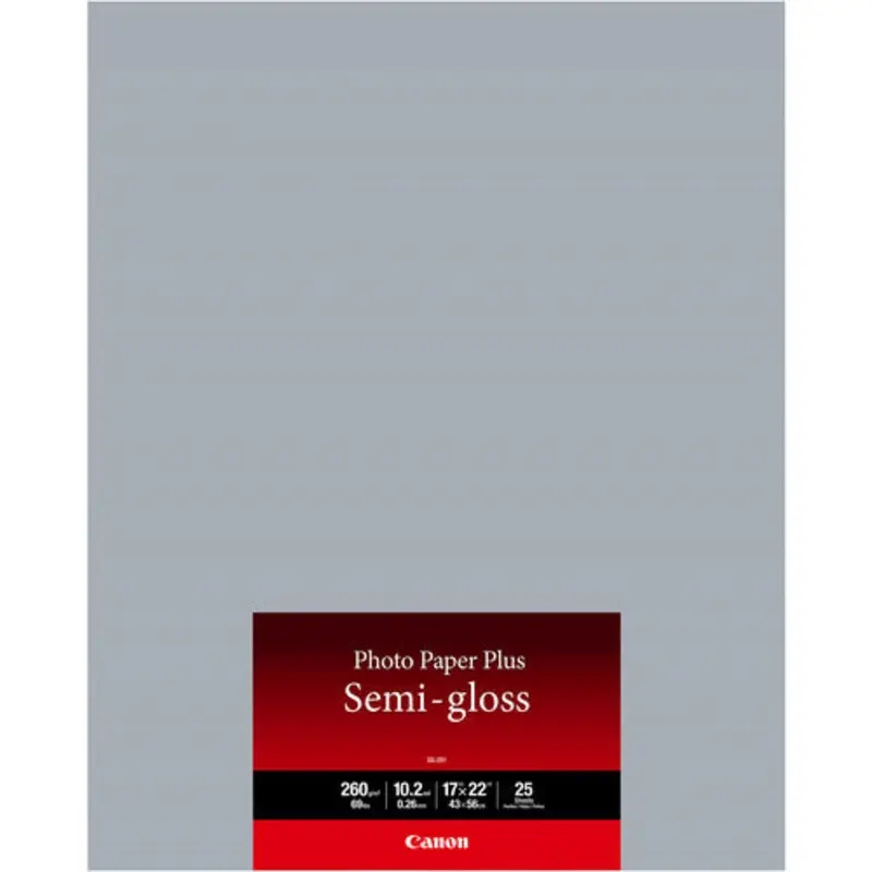 Canon SG-201 Photo Paper Plus Semi-Gloss 17 x 22" - 25 Sheets