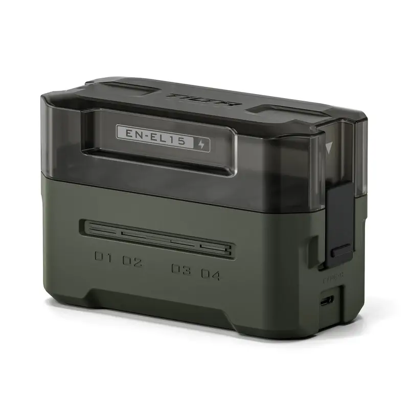 Tilta Portable 4-Bay Charging Station for Nikon EN-EL15C Batteries  Green