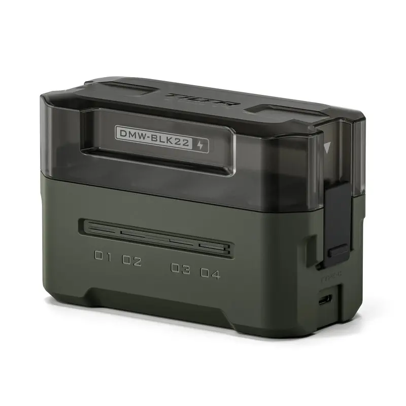 Tilta Portable 4-Bay Charging Station for Panasonic DMW-BLK22 Batteries  Green