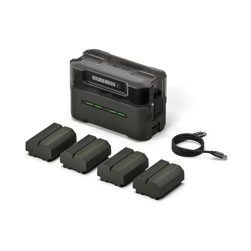 Tilta Portable 4-Bay Charging Station Kit with Sony NP-FZ100 Batteries  Green