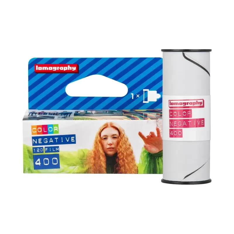 Lomography 400 Color Negative, 120 Film, Single Roll