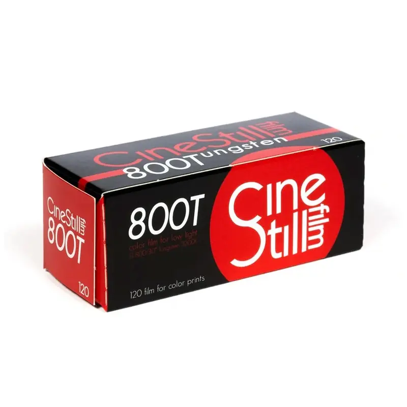 CineStill 800 Tungsten Color Negative - 120 Film, Single Roll