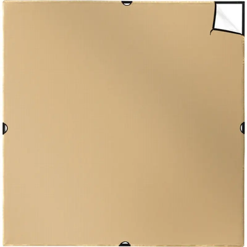 Westcott Scrim Jim Cine Gold/White Bounce Fabric (8 x 8')
