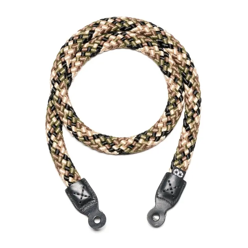Cooph Braided Camera Strap with Split Ring, 49.2" (125cm) - Camouflage