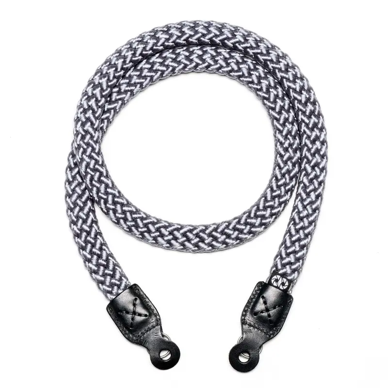 Cooph Braided Camera Strap with Split Ring, 49.2" (125cm) - Charcoal
