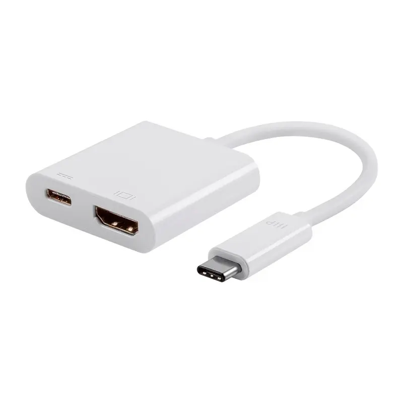 Monoprice Select Series USB-C to HDMI and USB-C (F) Dual Port Adapter