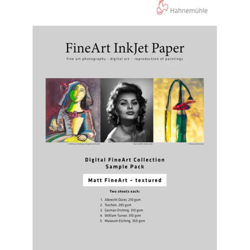 Hahnemhle Matte Textured FineArt Inkjet Paper Sample Pack (13 x 19", 10 Sheets)