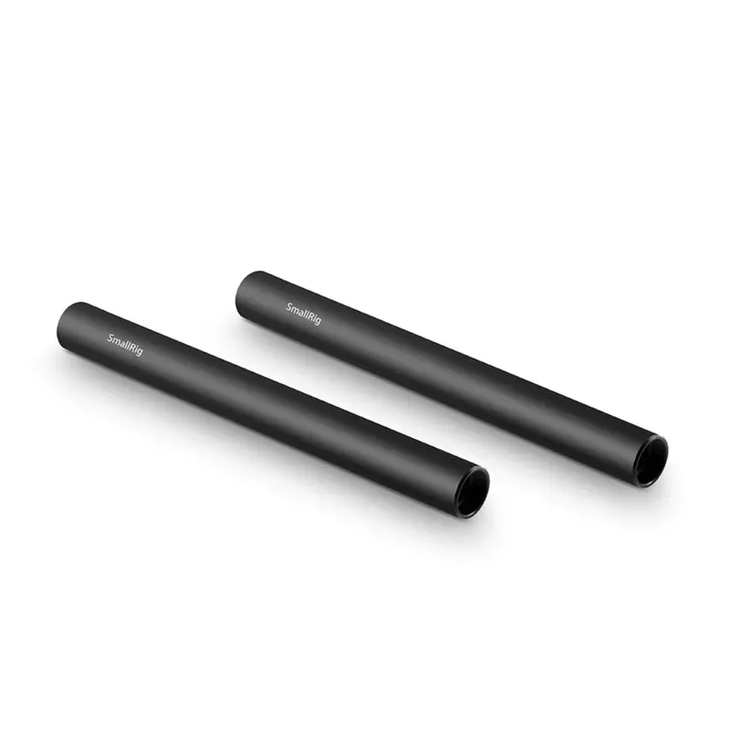 SmallRig 2pcs 15mm Black Aluminum Alloy Rod(M12-15cm) 6inch 1050