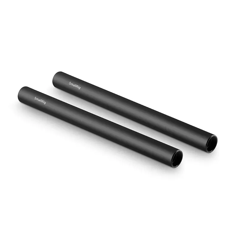 SmallRig 2pcs 15mm Black Aluminum Alloy Rod(M12-20cm) 8inch 1051
