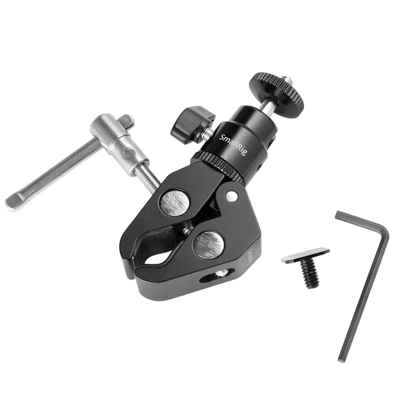 SmallRig Clamp Mount with 1/4" Screw Ball Head Mount 1124