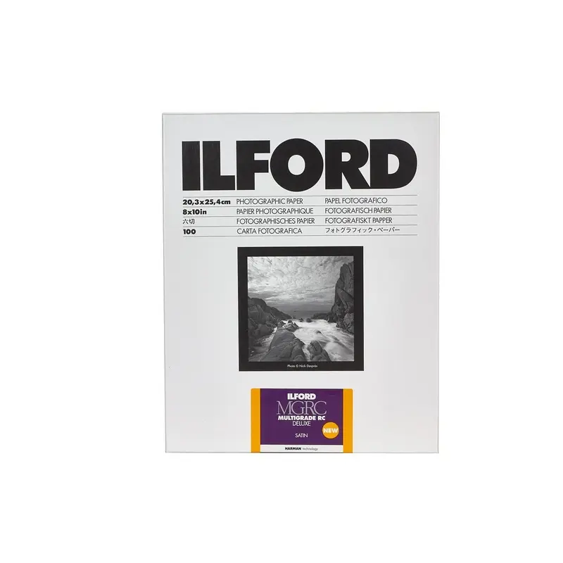 Ilford Multigrade V RC Deluxe Paper, Satin, 8 x 10" - 100 Sheets