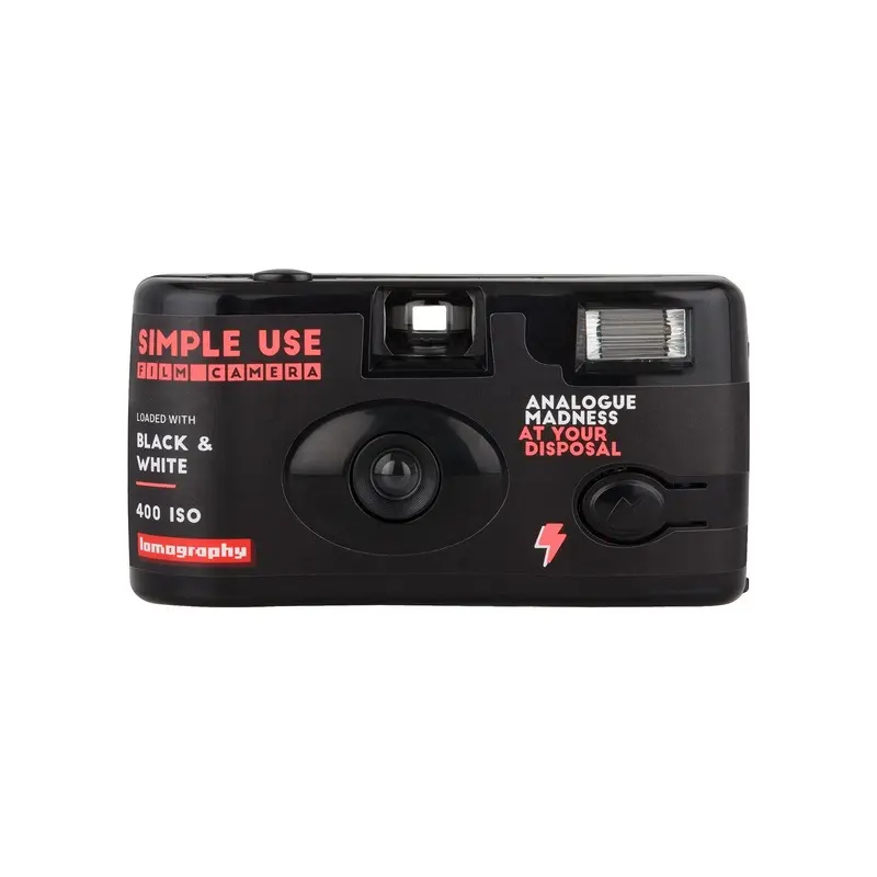 Lomography Simple Use Reloadable 35mm Film Camera - Lady Gray 400 black & white