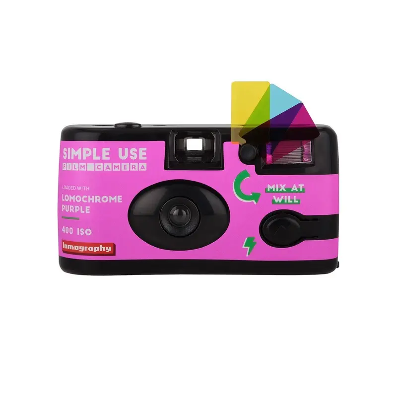 Lomography Simple Use Reloadable 35mm Film Camera - LomoChrome Purple