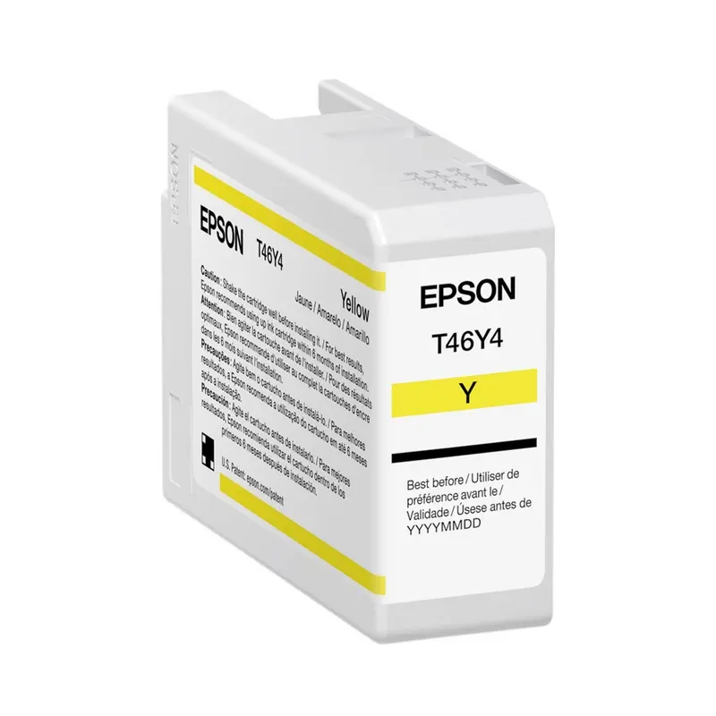 Epson T46Y UltraChrome Pro10 Yellow Ink Cartridge for SureColor P900 Printer - 50mL