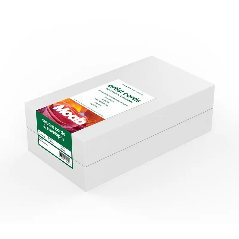 Moab Artist Cards and Envelopes, Baronial Square, 5.25" x 5.25" - 100 Count