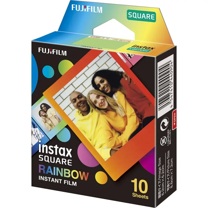 Fujifilm Instax Square Rainbow Instant Film - 10 Exposures