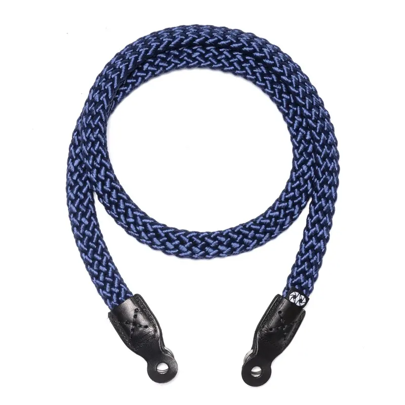 Cooph Braided Camera Strap with Split Ring, 49.2" (125cm) - Navy