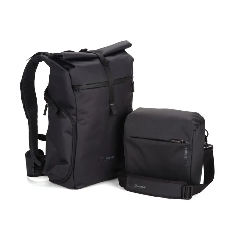 Shimoda Side Street 22 Starter Kit with Medium Modular Top Loader - Anthracite Black