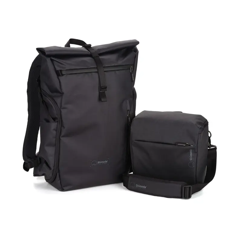 Shimoda Side Street 28 Starter Kit with Medium Modular Top Loader - Anthracite Black