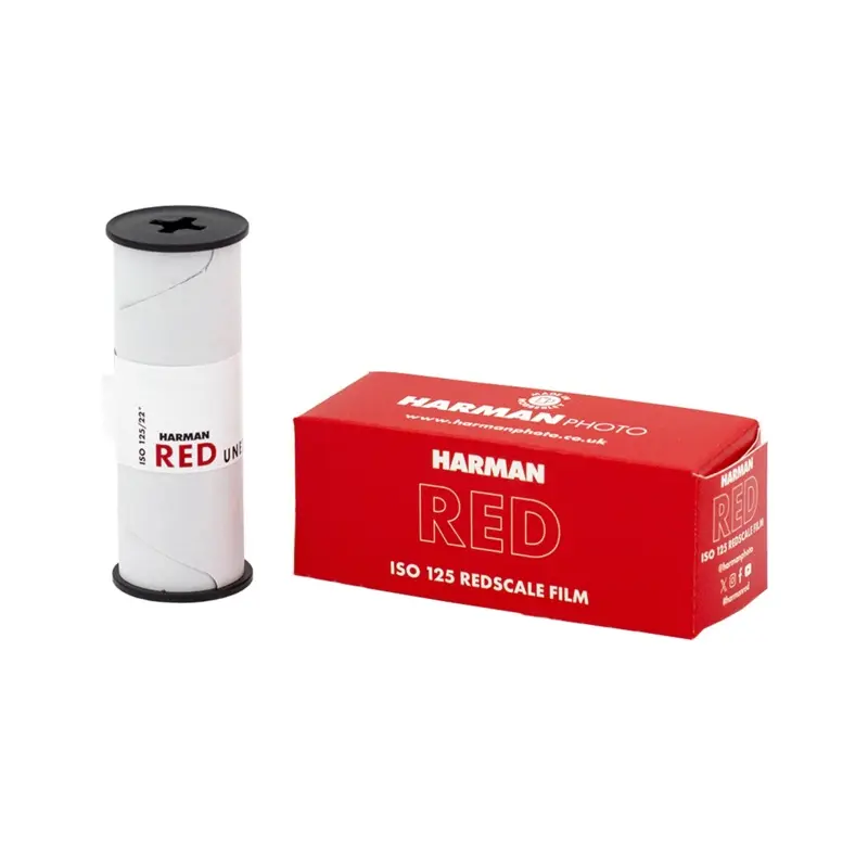 Harman Red 125 Redscale Color Negative - 120 Film, Single Roll