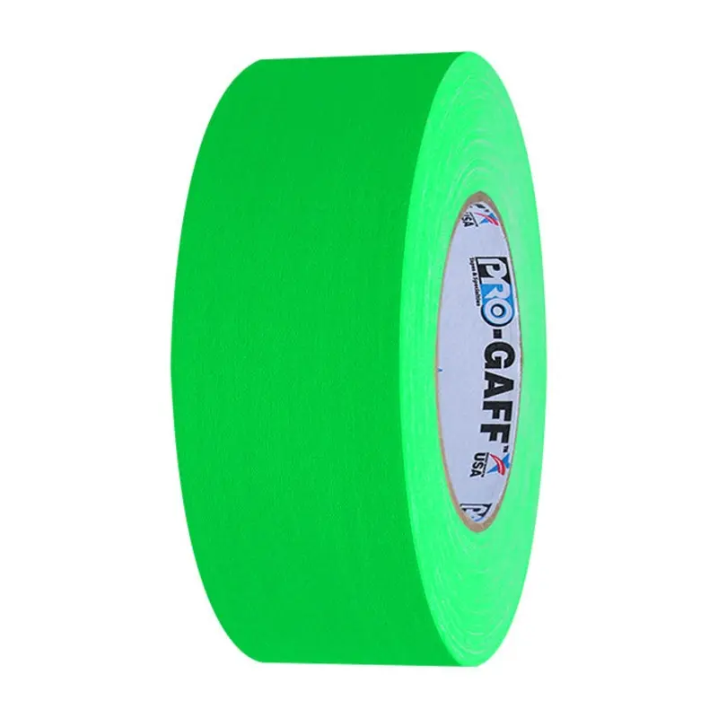 ProTapes Gaffer Tape 1" Fluorescent Green