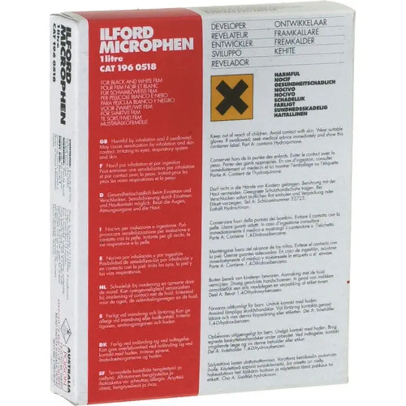 Ilford Microphen Developer for Black & White Film - Powder to Make 1 Liter