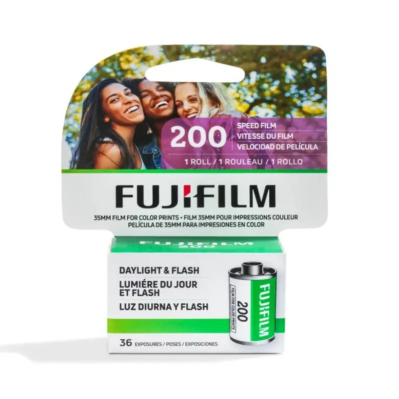 Fujifilm Fujicolor 200 Color Negative - 35mm Film, 36 Exposures, Single Roll