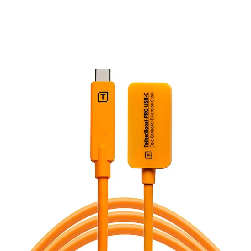 Tether Tools TetherBoost Pro USB Type C Core Controller Extension Cable - 16', Orange