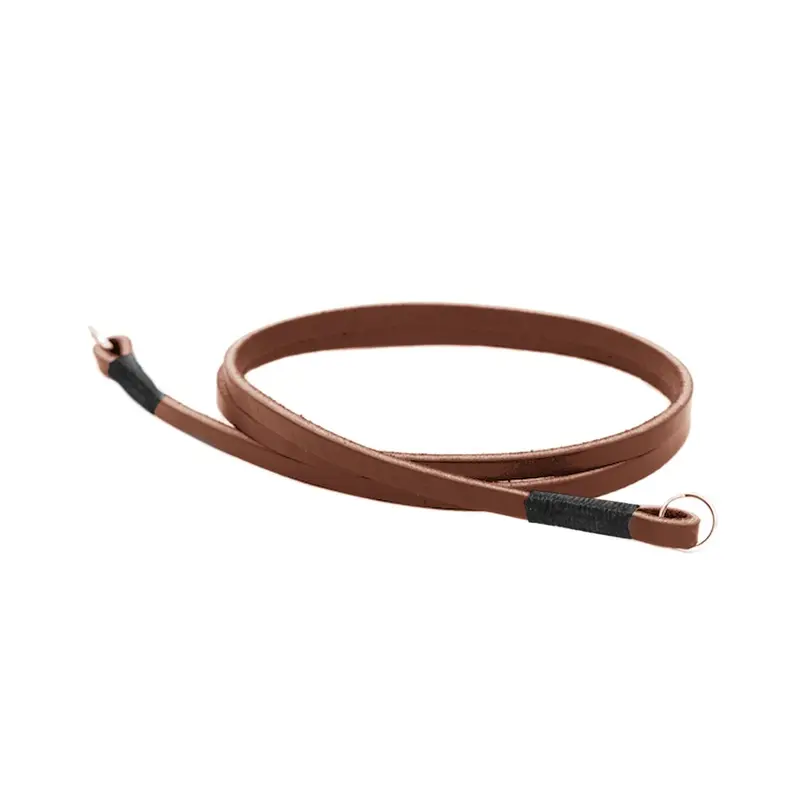 Gordy's Lug Mount Horizontal Leather Neck Strap 50in - Dark Brown/Black