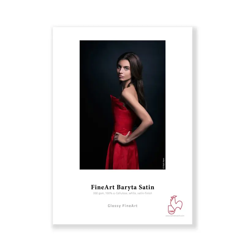 Hahnemhle FineArt Baryta Satin Inkjet Paper 300, 17" x 39' - Roll