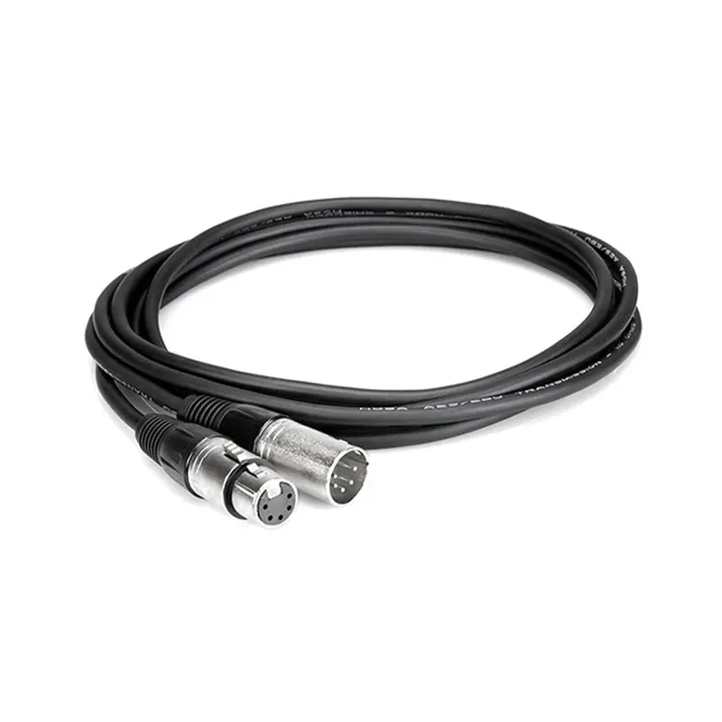 Hosa Technology DMX 5-Pin XLR Male to 5-Pin XLR Female Extension Cable - 5'