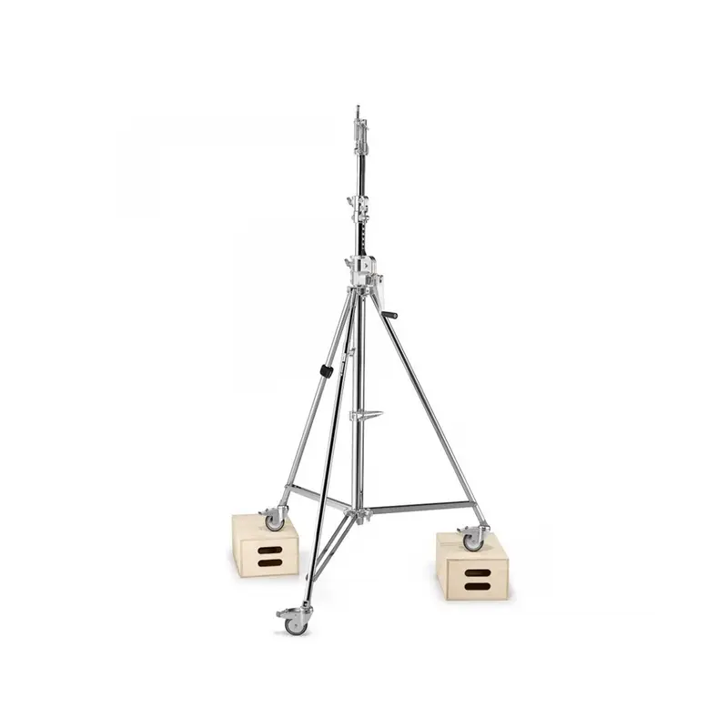 Avenger B6039CS 12' Wind-Up Stand with Braked Wheels - Chrome